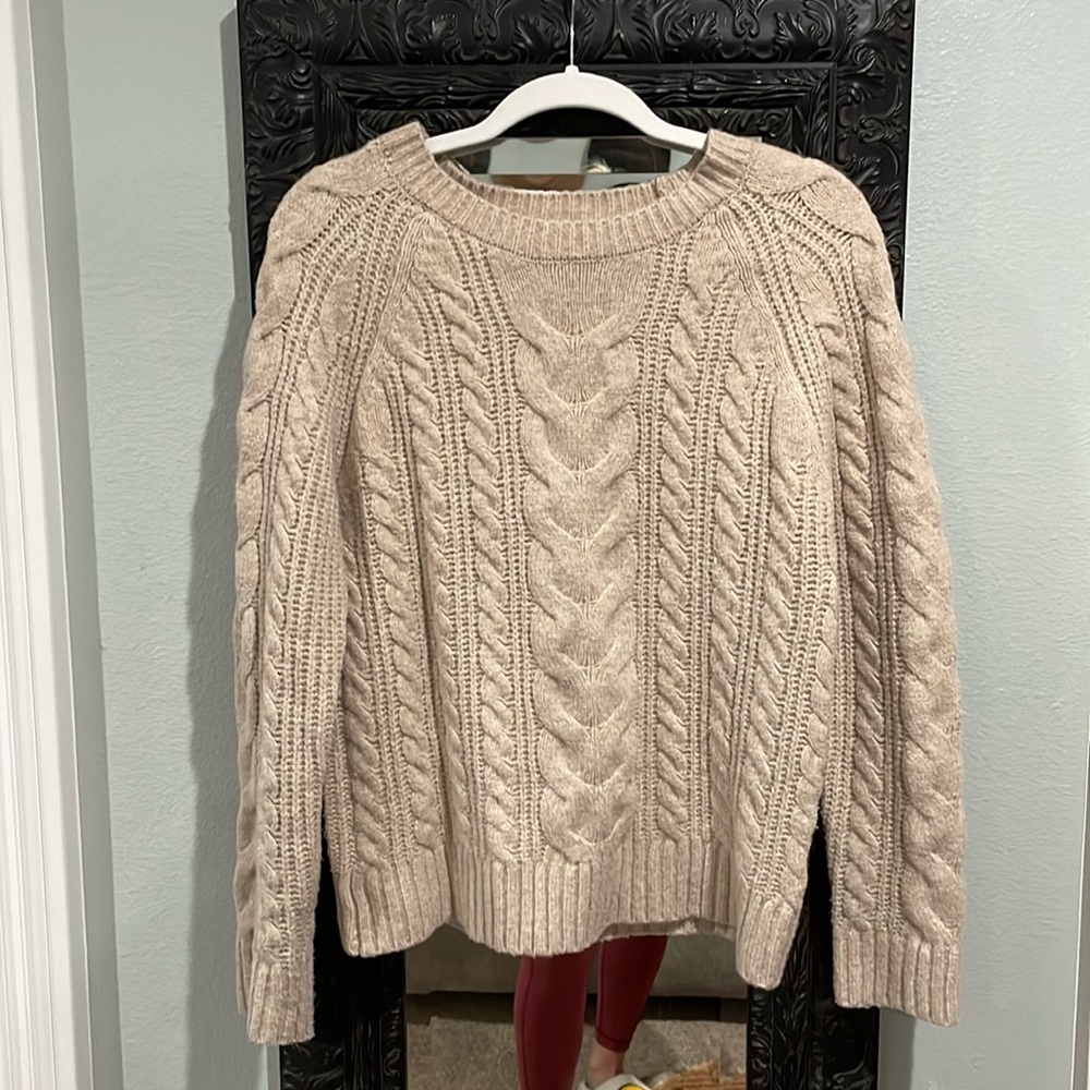 Rachel Zoe tan sweater